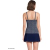 Lands’ End Women’s Chlorine Resistant Wrap Tankini Swimsuit Top(Navy/Blue Ditsy Floral)