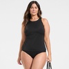 Lands’ End Women’s Mid Rise Bikini Bottoms(Black)
