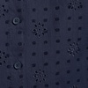 Women’s Eyelet Button Down Maxi Cover-up Dress(Deep Sea Navy)