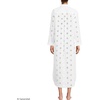 Women’s Eyelet Button Down Maxi Cover-up Dress(White)