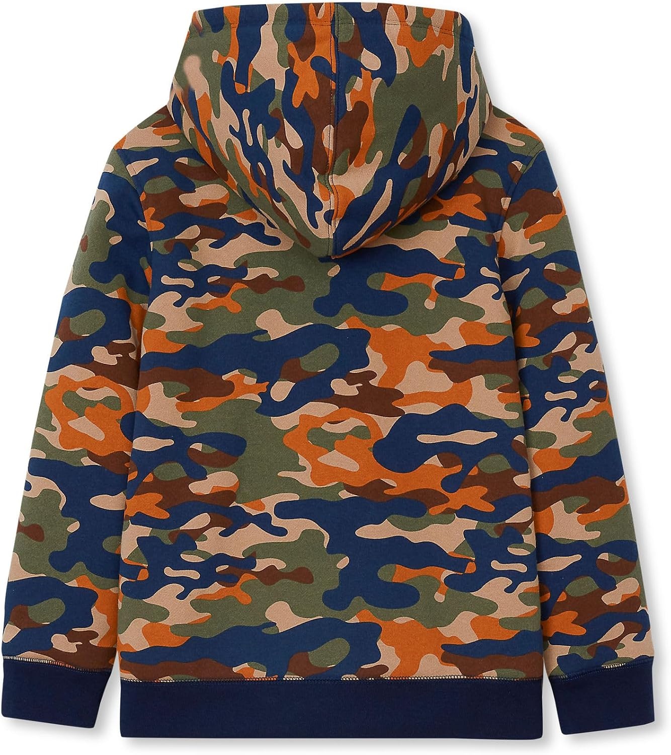 image:imageLands End Kids High Pile Lined Zip HoodieCamoNavy