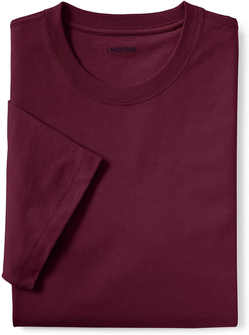 image:imageLands End Mens SuperT Short Sleeve TShirtRich Burgundy