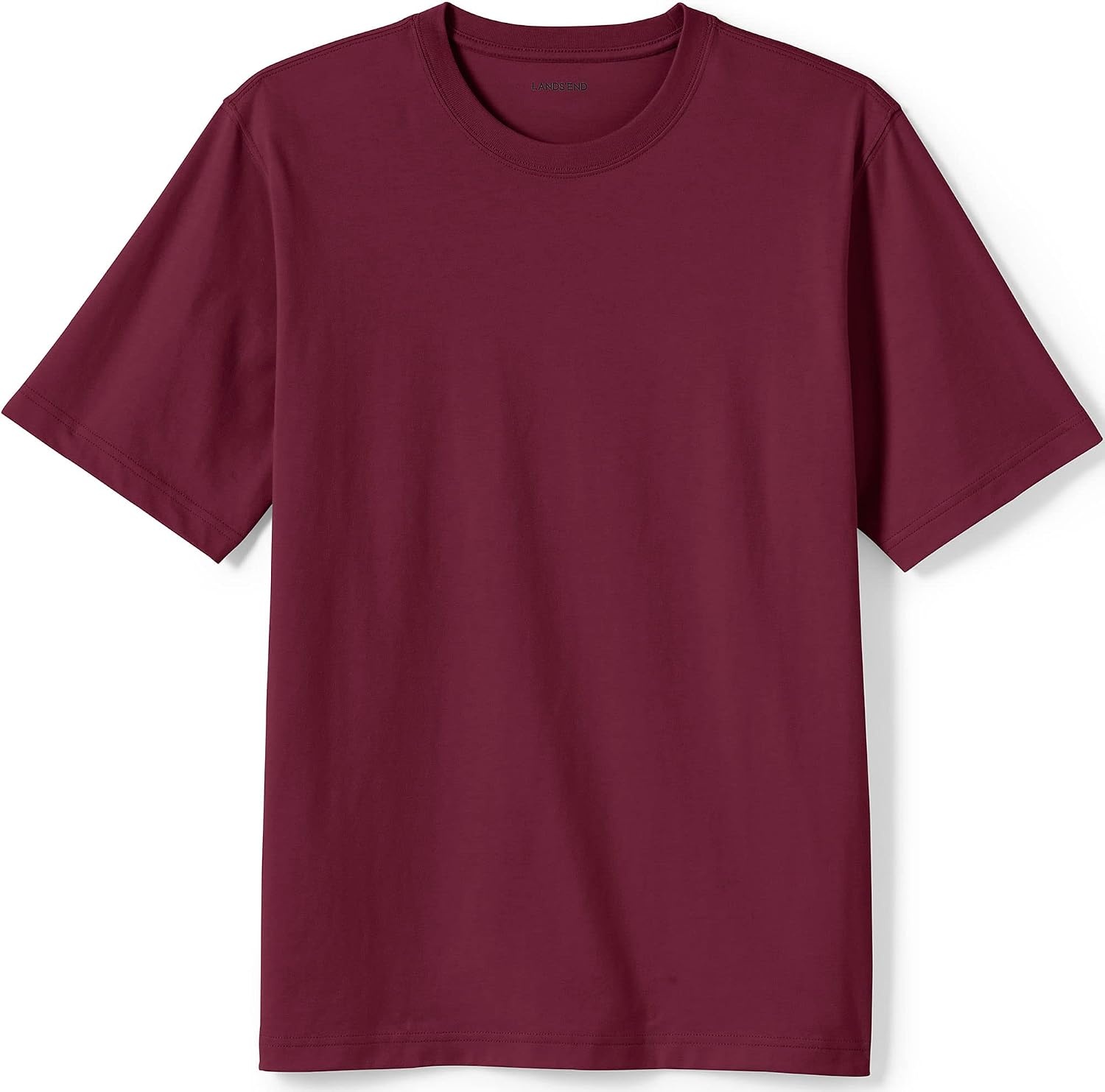 image:imageLands End Mens SuperT Short Sleeve TShirtRich Burgundy