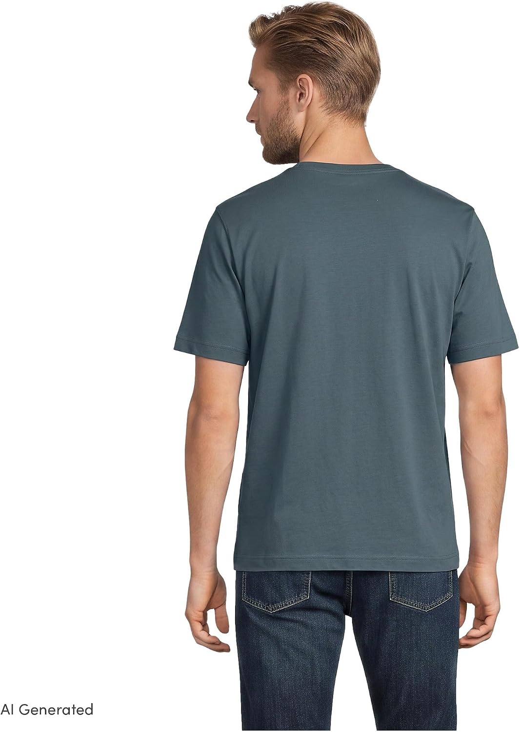 image:imageLands End Mens SuperT Short Sleeve TShirtTourmaline