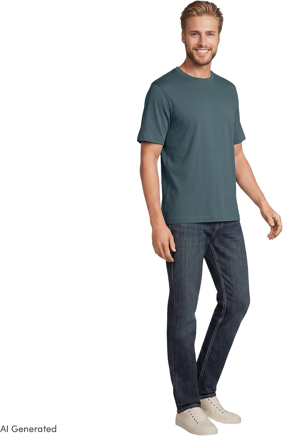 image:imageLands End Mens SuperT Short Sleeve TShirtTourmaline