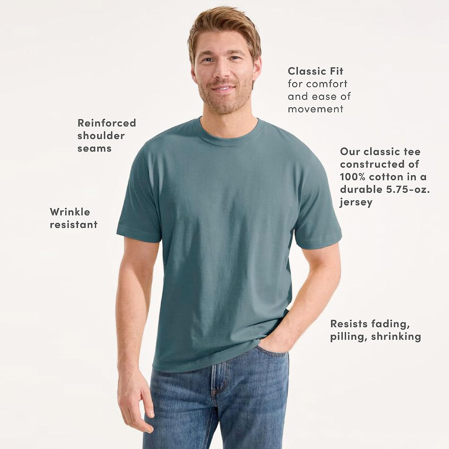 image:imageLands End Mens SuperT Short Sleeve TShirtTourmaline