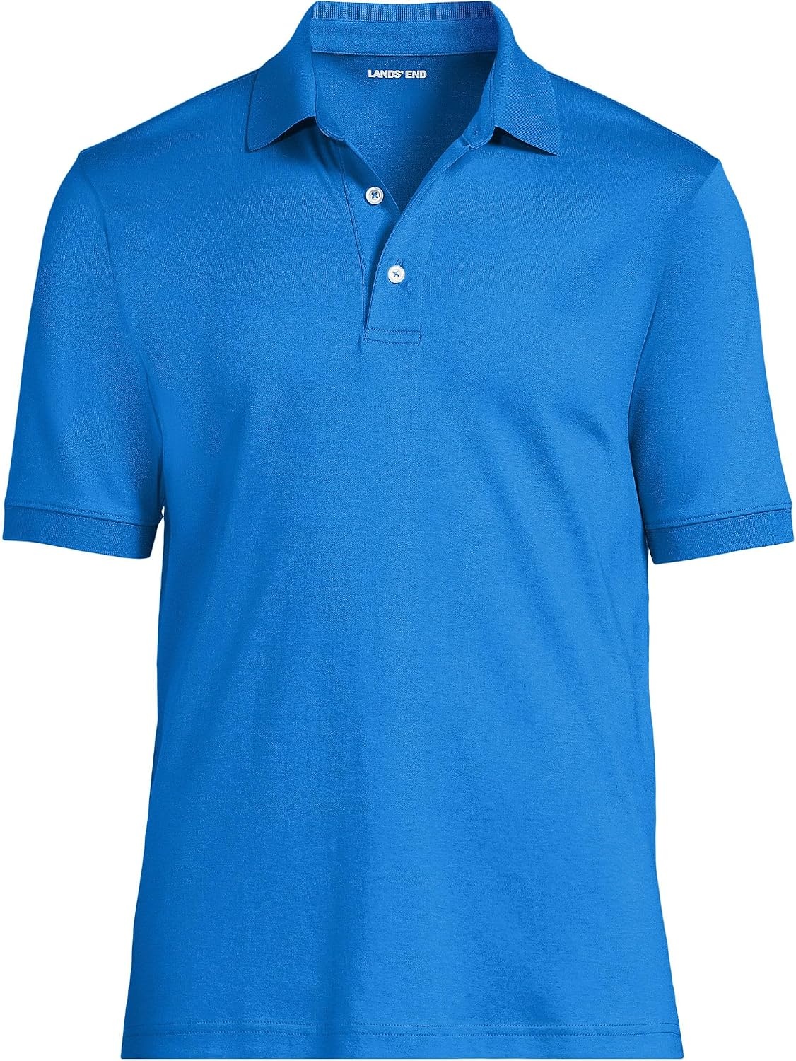 image:imageLands End Mens Supima Cotton Polo ShirtBright French Blue