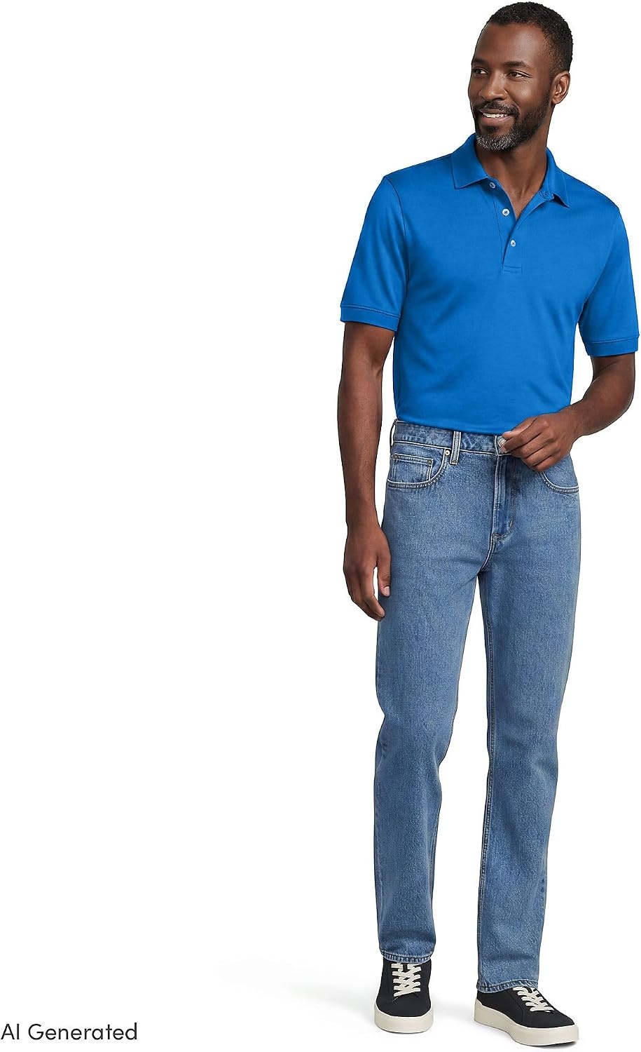 image:imageLands End Mens Supima Cotton Polo ShirtBright French Blue