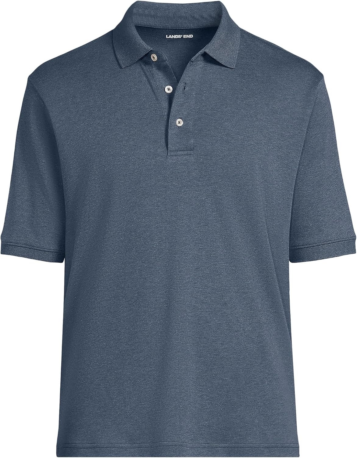 image:imageLands End Mens Supima Cotton Polo ShirtDusk Indigo Heather