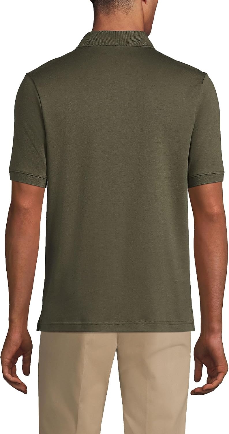 image:imageLands End Mens Supima Cotton Polo ShirtForest Moss