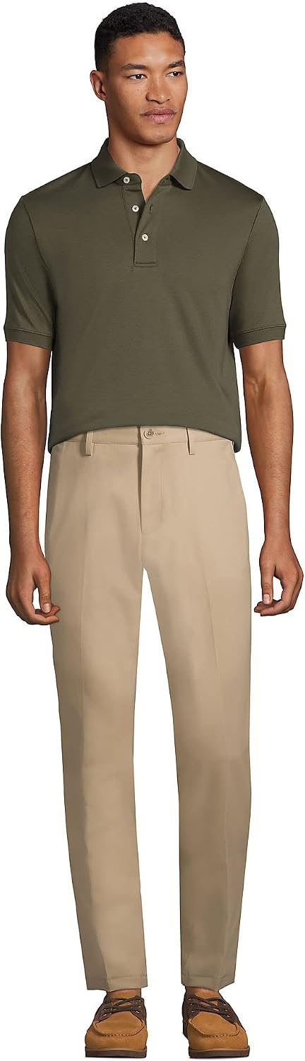 image:imageLands End Mens Supima Cotton Polo ShirtForest Moss