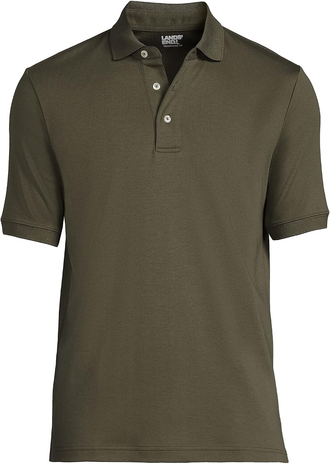 image:imageLands End Mens Supima Cotton Polo ShirtForest Moss