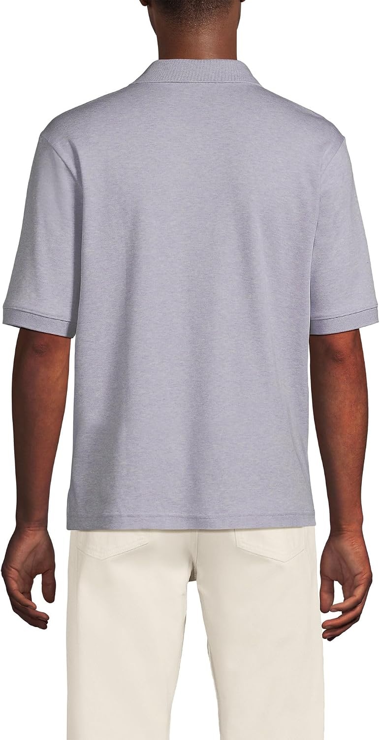 image:imageLands End Mens Supima Cotton Polo ShirtFrench Purple Heather