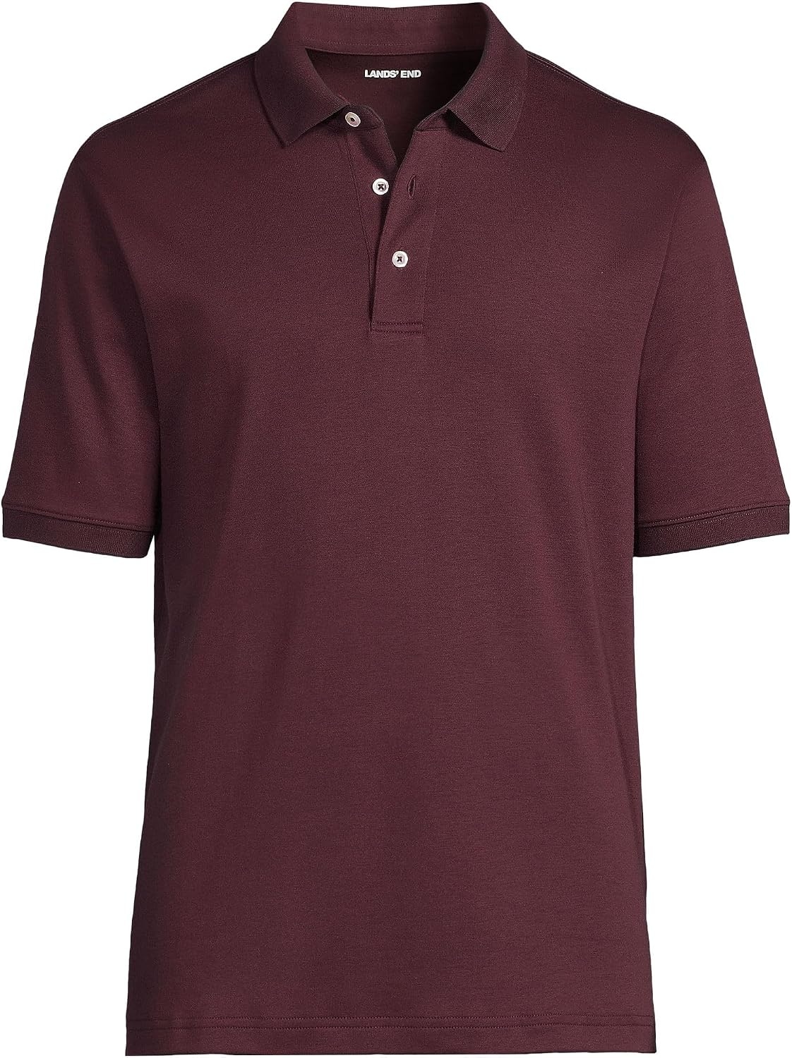 image:imageLands End Mens Supima Cotton Polo ShirtLush Burgundy