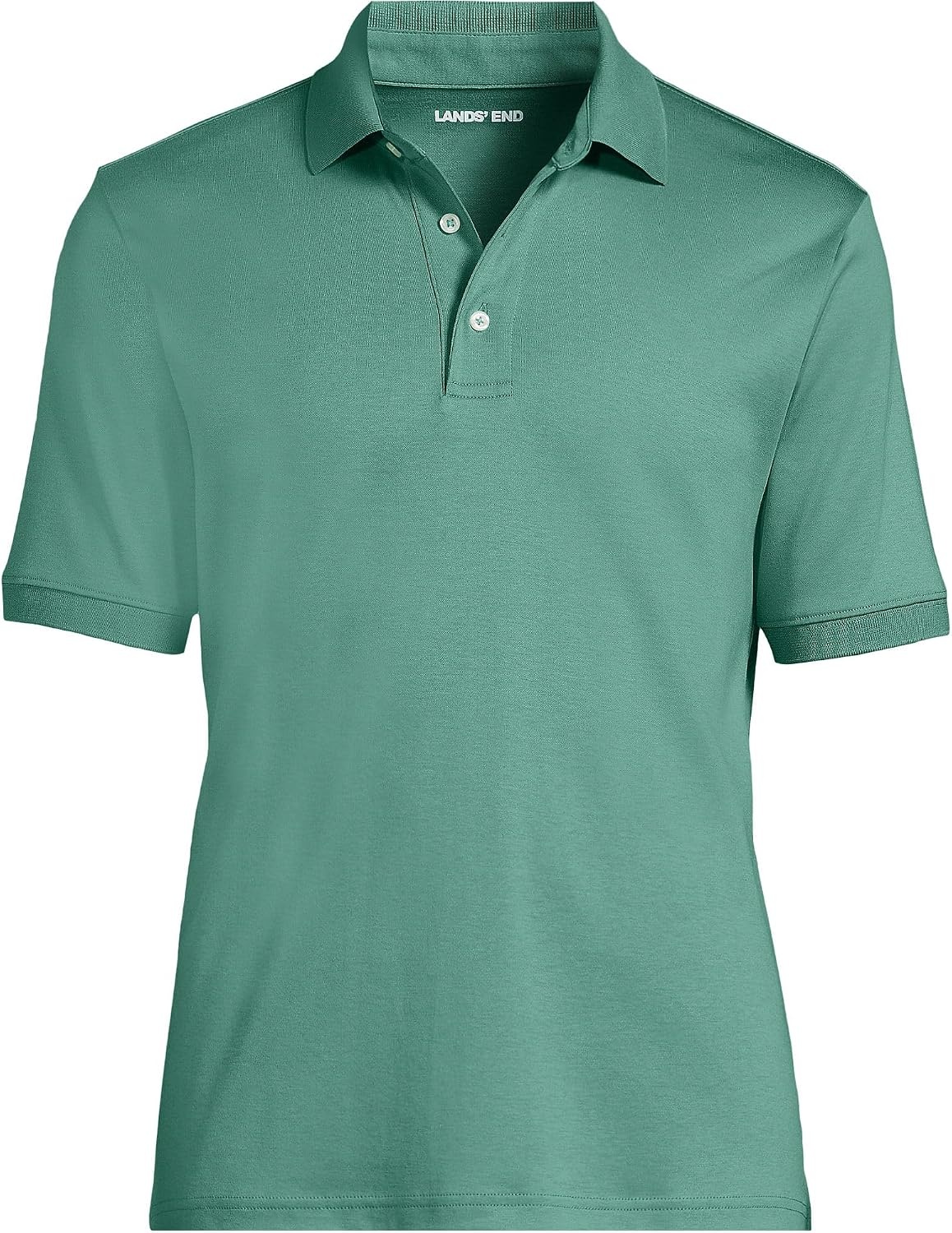 image:imageLands End Mens Supima Cotton Polo ShirtMineral Aqua