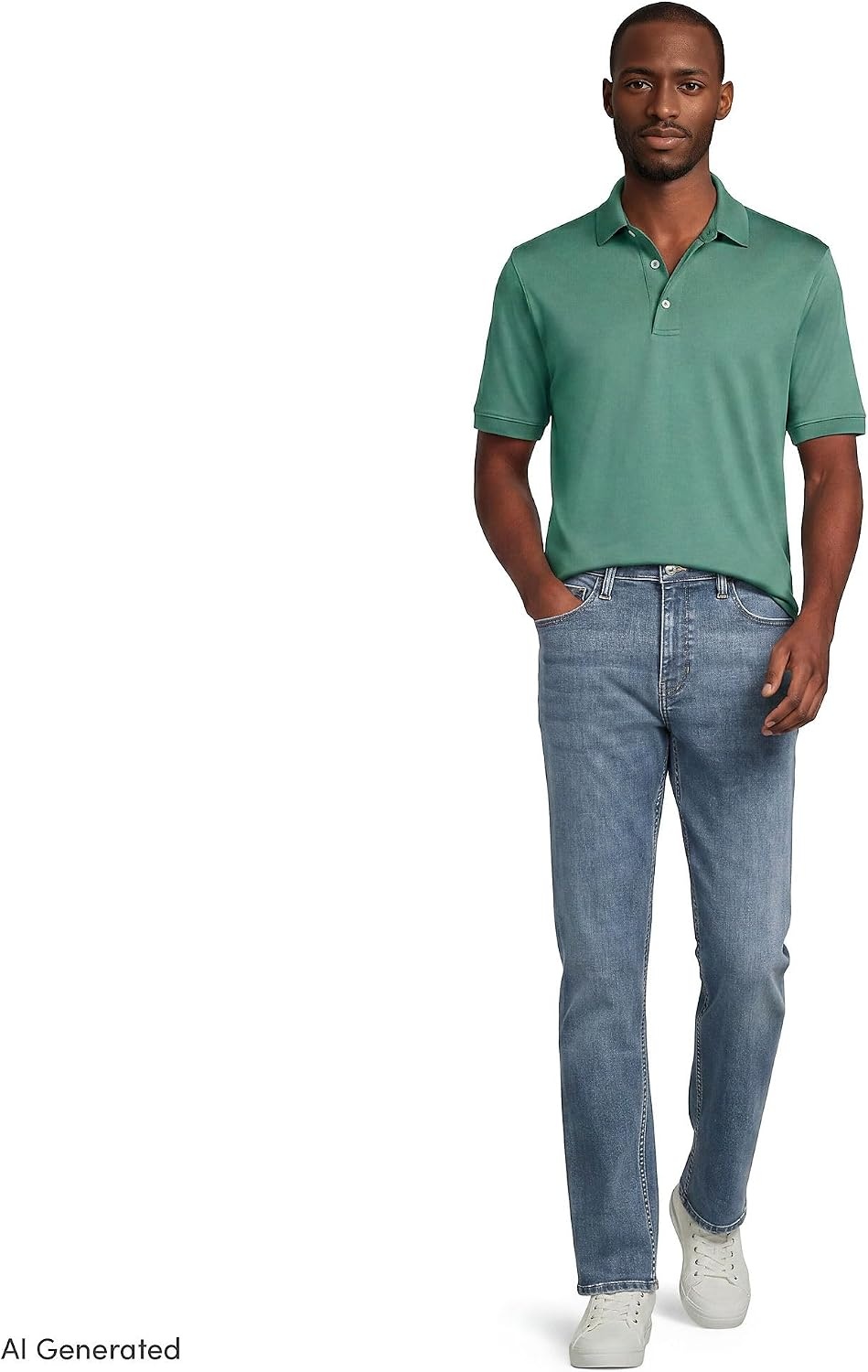 image:imageLands End Mens Supima Cotton Polo ShirtMineral Aqua
