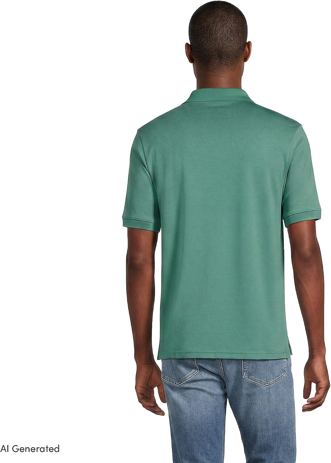 image:imageLands End Mens Supima Cotton Polo ShirtMineral Aqua