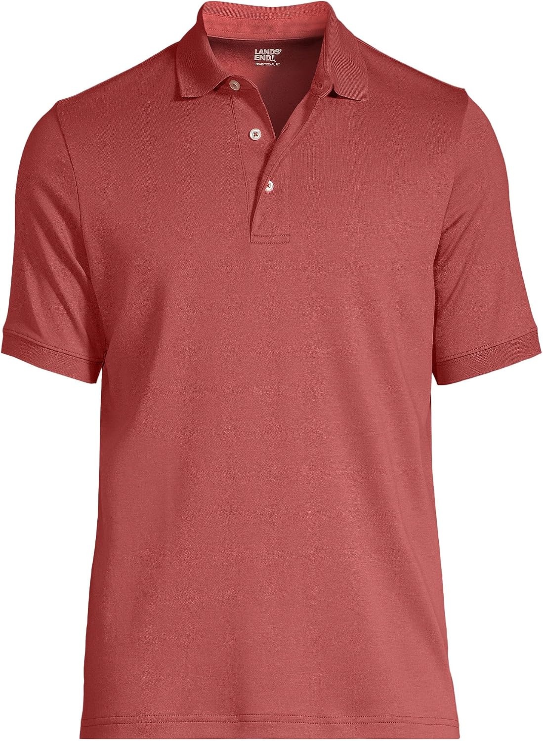 image:imageLands End Mens Supima Cotton Polo ShirtNautical Red