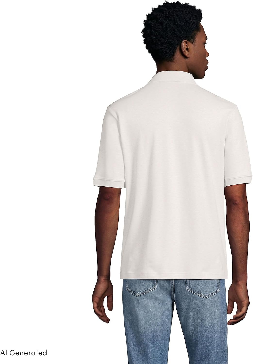image:imageLands End Mens Supima Cotton Polo ShirtSoft Canvas Heather