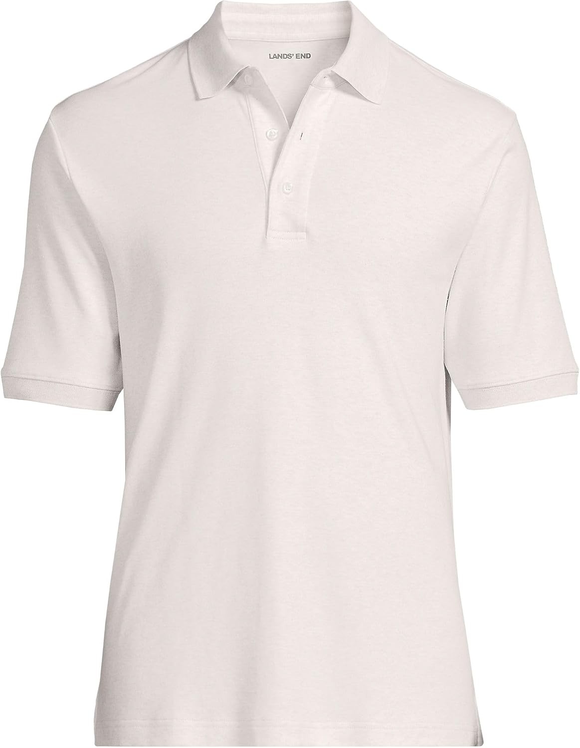 image:imageLands End Mens Supima Cotton Polo ShirtSoft Canvas Heather
