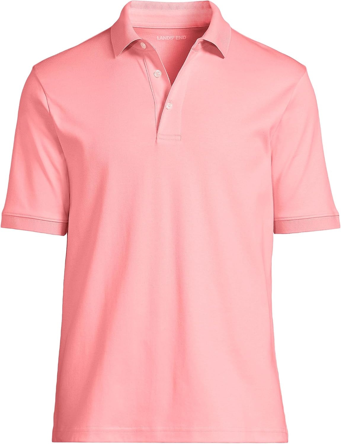 image:imageLands End Mens Supima Cotton Polo ShirtSunset Coral Pink