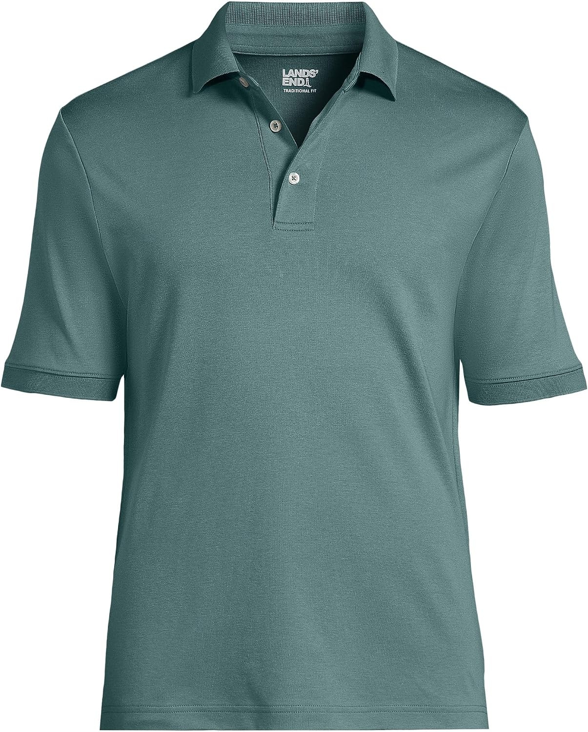 image:imageLands End Mens Supima Cotton Polo ShirtTourmaline