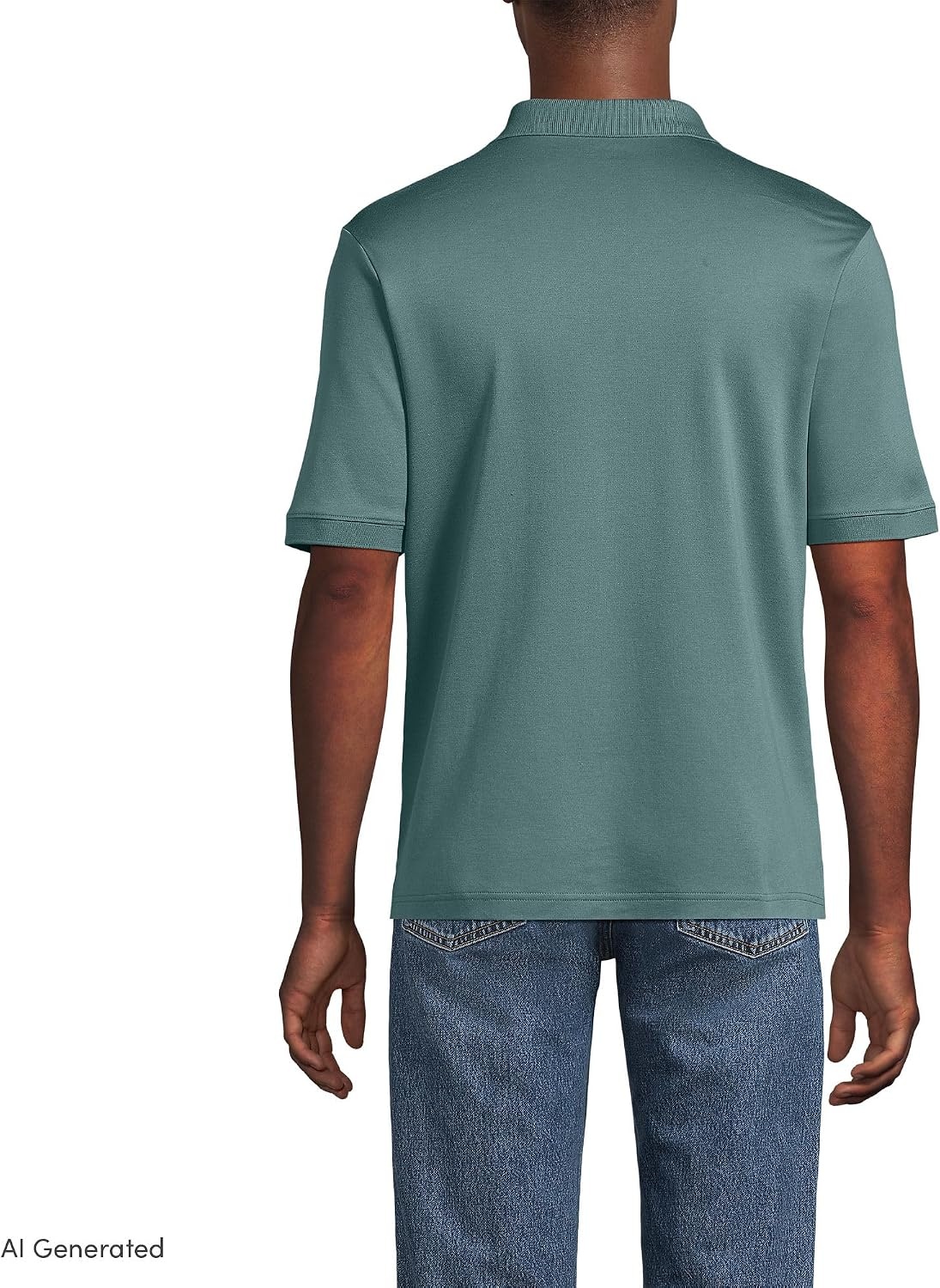 image:imageLands End Mens Supima Cotton Polo ShirtTourmaline