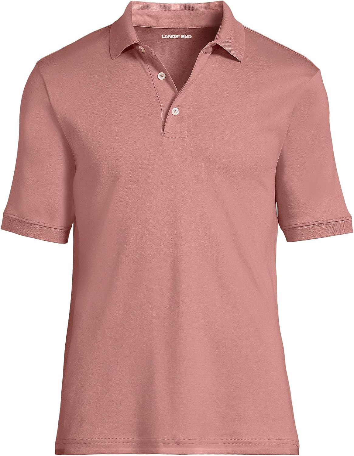 image:imageLands End Mens Supima Cotton Polo ShirtVintage Mauve