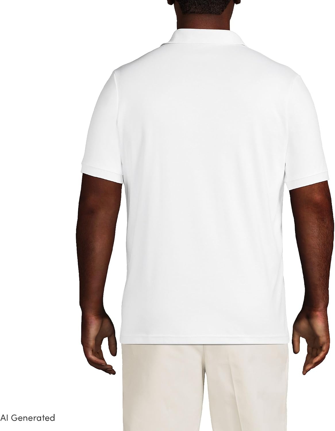 image:imageLands End Mens Supima Cotton Polo ShirtWhite