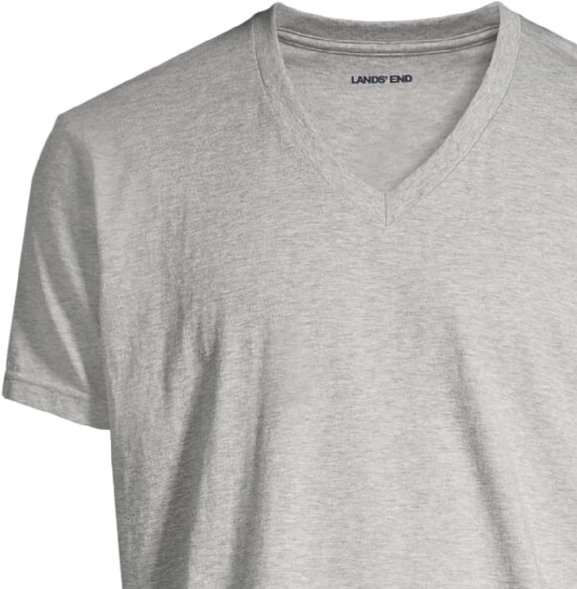 image:imageLands End Mens VNeck TShirt 3 PackGray Heather