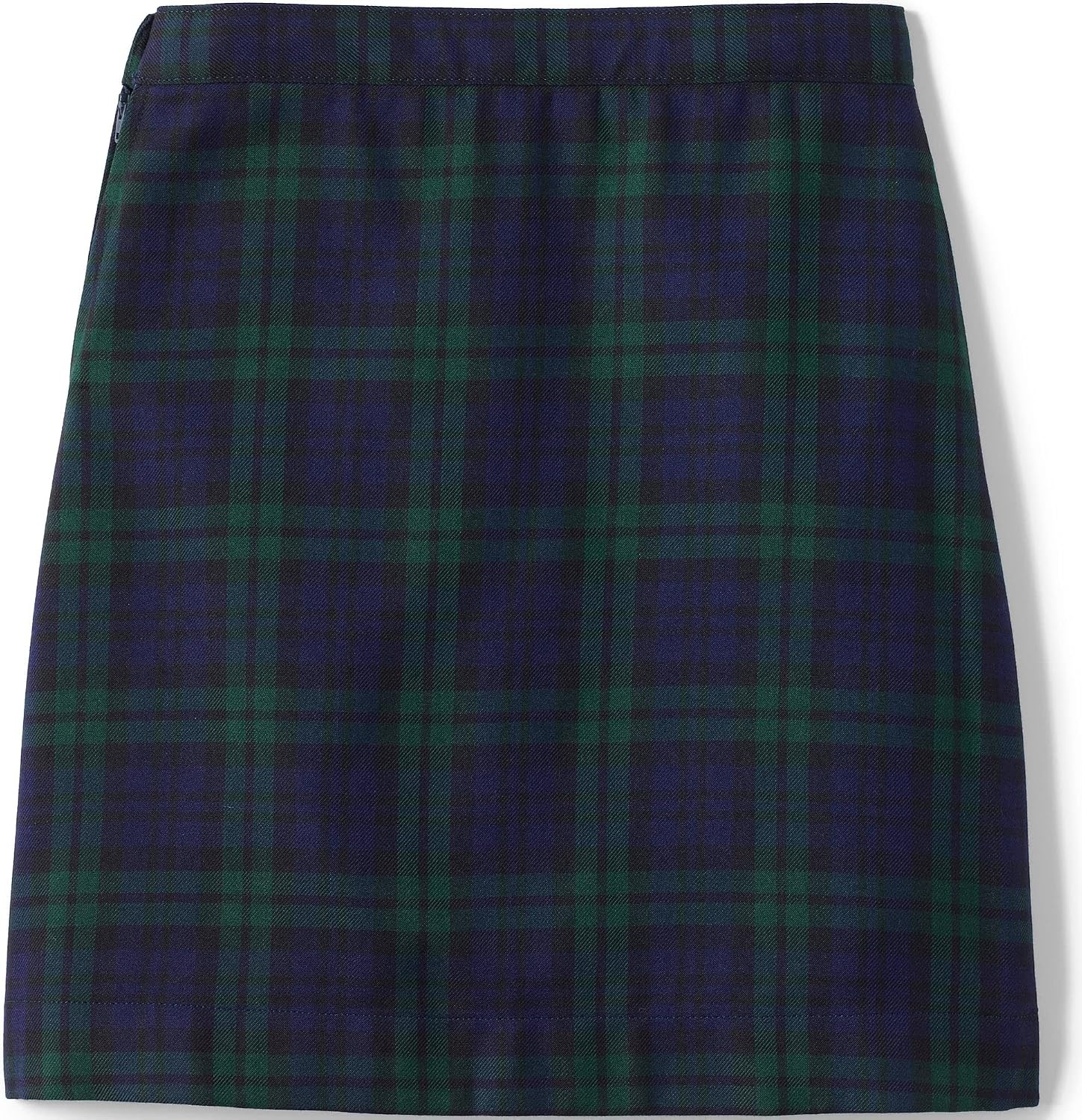 image:imageLands End School Uniform Girls Solid Aline Skirt Below the KneeClassic Navyevergreen Plaid