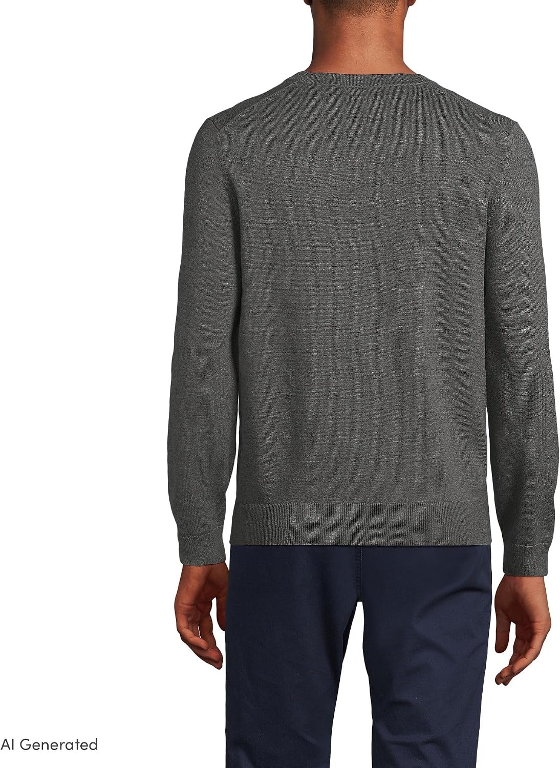 image:imageMens Fine Gauge Cotton CardiganCharcoal Heather