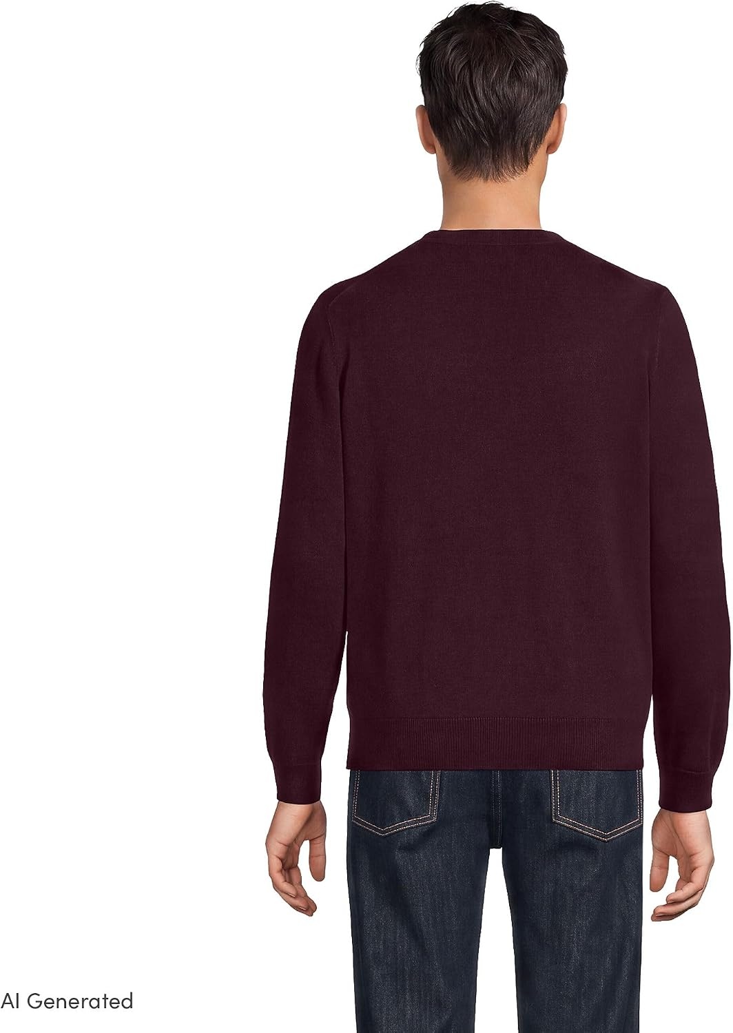 image:imageMens Fine Gauge Cotton CardiganLush Burgundy