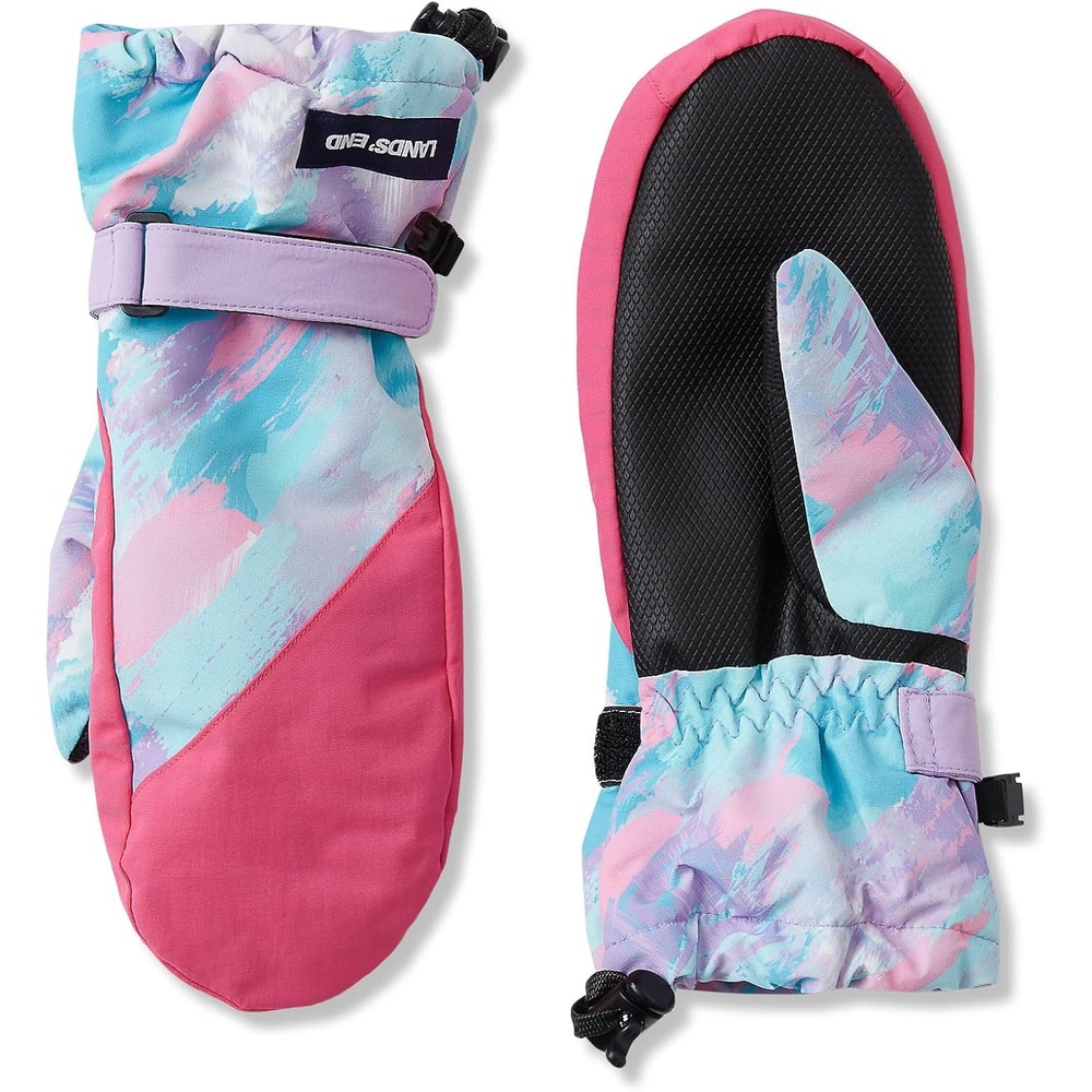image:imageLands End Kids Squall MittensGlacierLilac BreezeHot Pink