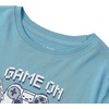 Lands’ End Boys Graphic T Shirt(Game on/Steel Blue)