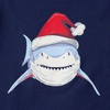 Lands’ End Boys Graphic T Shirt(Santa Shark/True Navy)