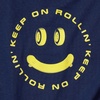 Lands’ End Boys Graphic T Shirt(Smiley/Navy)