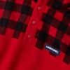 Lands’ End Kids Fleece Quarter Zip(Bright Red Buffalo Plaid)