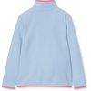 Lands’ End Kids Fleece Quarter Zip(Ceramic Blue/Sky Blue)