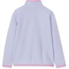Lands’ End Kids Fleece Quarter Zip(Cheetah/Purple Heather)