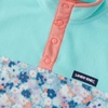 Lands’ End Kids Fleece Quarter Zip(Floral/Aruba Blue)