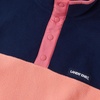 Lands’ End Kids Fleece Quarter Zip(Light Coral/Navy)
