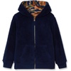Lands’ End Kids High Pile Lined Zip Hoodie(Camo/Navy)