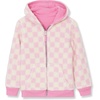 Lands’ End Kids High Pile Lined Zip Hoodie(Check/Fuchsia/Cream)