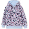 Lands’ End Kids High Pile Lined Zip Hoodie(Cheetah/Sky Blue)