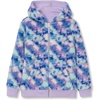 Lands’ End Kids High Pile Lined Zip Hoodie(Galaxy/Lilac Breeze)