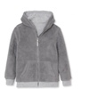 Lands’ End Kids High Pile Lined Zip Hoodie(Gray Heather/Charcoal)