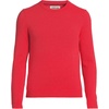 Lands’ End Men’s Fine Gauge Cashmere Sweater(Berry Rouge)