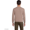 Lands’ End Men’s Fine Gauge Cashmere Sweater(Dark Khaki Heather)