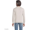 Lands’ End Men’s Long Sleeve Cotton Sweater Polo(Light Gray Heather)